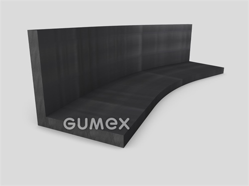 "L" Gummiprofil, 40x40/5mm, 60°ShA, NBR, -40°C/+70°C, schwarz, 